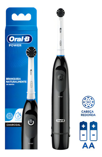 Cepillo Dental Eléctrico Power Charcoal Negro Oral-b