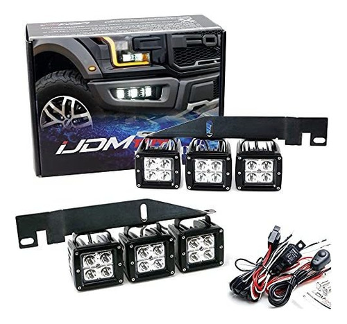 Ijdmtoy 120 W Triple Cree Led Luz De Niebla Kit W-apertura D