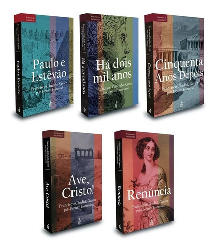 Imagem 3 de 3 de Coleção Romances De Emmanuel - Contém Os 5 Livros