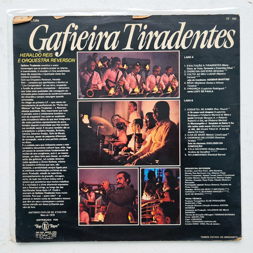 Disco Lp Heraldo Reis - Gafieira Tiradentes - Original, Vg