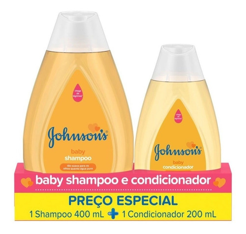 Kit Johnson's Baby Tradicional Shampoo 400ml + Condicionador
