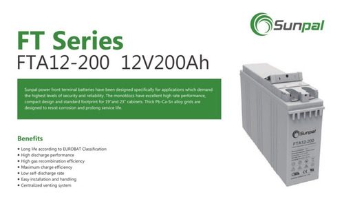 Imagen 3 de 6 de Baterías De Gel Terminal Frontal 12v 200ah.
