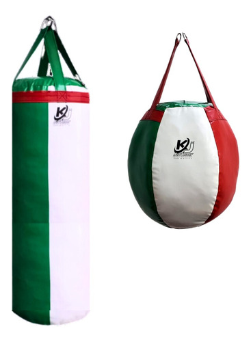 Saco De Boxeo 120cm Publico Y Bola Upper 25kg Costal De Box