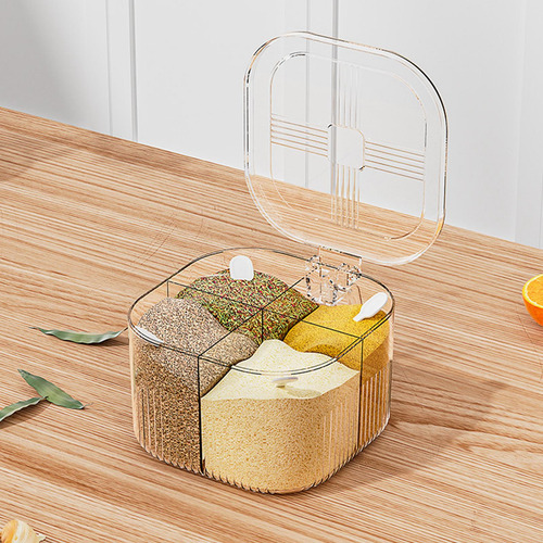 Caja De Condimentos Con Tapa, Tarro De Especias Con Asa,