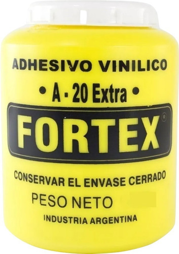 Cola Vinilica Adhesiva Fortex X 1/2kg Madera Carpintero Piso Color Blanco