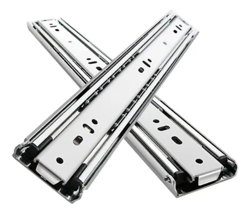 Caixa 15 Trilhos Corrediças 45cm H42 Aço Escovado