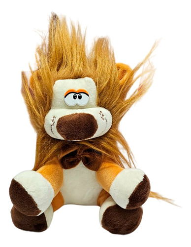 Peluche León Selva 20cm Alto Pelo Liso Juguete Regalo