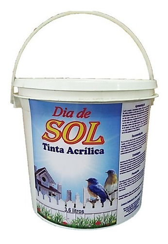 Tinta De Parede Acrílica Premium Cor Gelo 3,6 Litros