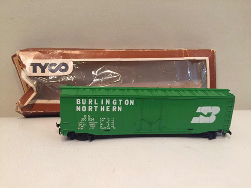 Tren Vagones Ho Tyco 40' Box Car Burlington Northern Vintage