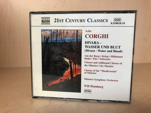 Ópera Cd Corghi Divara Basser Und Blut Agua Y Sangre