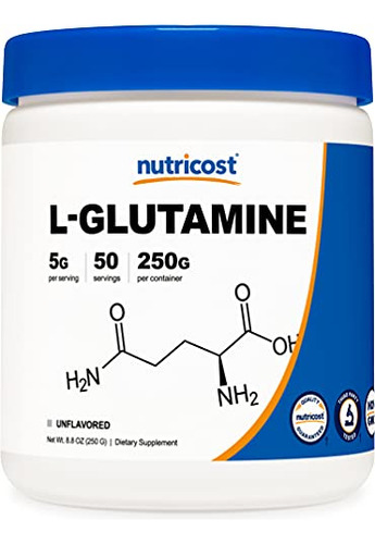 Nutricost L-glutamina En Polvo 250 Gramos