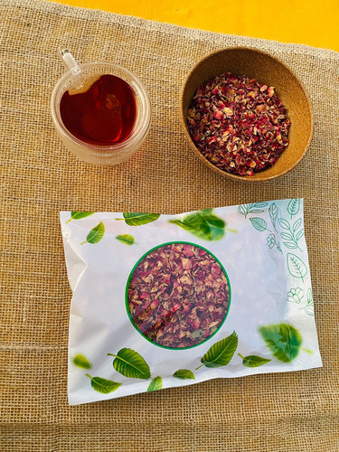 1x Chá De Rosa Rubra - Rosa Gallica L. - 100g