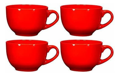 Juego De 4 Tazas Gigantes De Café Y Ce Es Taza Ancha ...
