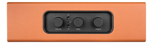 Bocina Bluetooth Rombica Mesa Multifuncional Altavoz Marrón