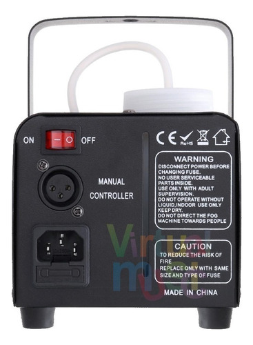 Maquina De Fumaca 600w 3 Leds 1 Watt Rgb Controle Sem Fio 220V