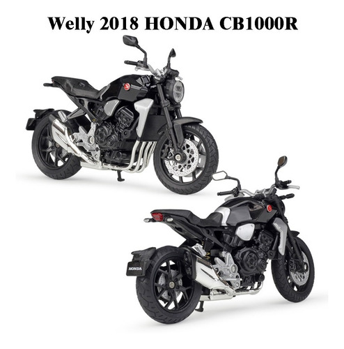 Welly Honda Street Bike Miniatura De Metal Moto Modelo Serie