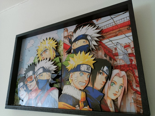 Cuadro Decorativo De Anime Con Relieve De Naruto