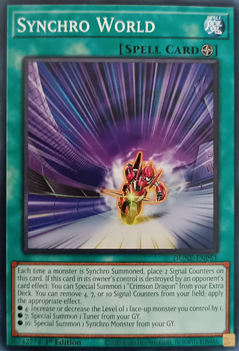 Yu-gi-oh! Synchro World Dune-en051 Common 1st Edicion