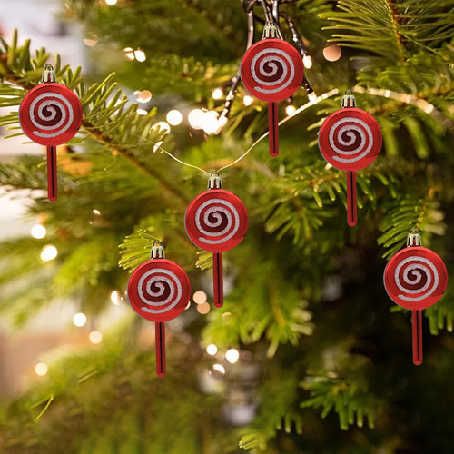 2 Paquete De 2-6 Adornos Navideños De 6 Uds., 10cmx5cm
