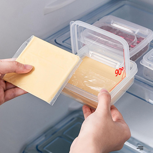 Recipiente Compacto Para Refrigerador De 2 Piezas Soporte