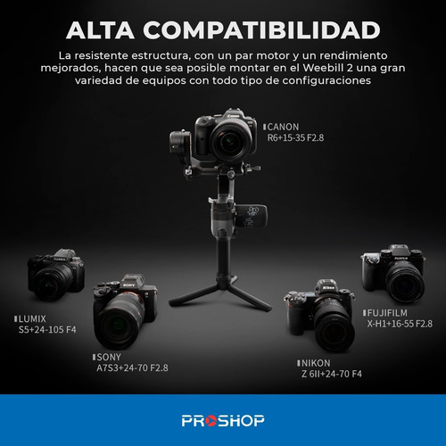 Imagen 9 de 10 de Gimbal Zhiyun Weebill 2 Estabilizador Cámara Reflex 3 Axis !