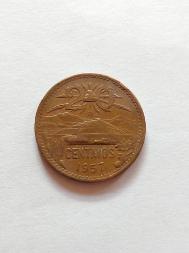 Moneda De 20 Centavos 1957 