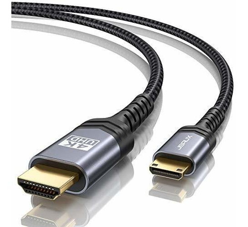 Cable Mini Hdmi A Hdmi 6.6ft, Jsaux Nylon Trenzado, Carcasa 