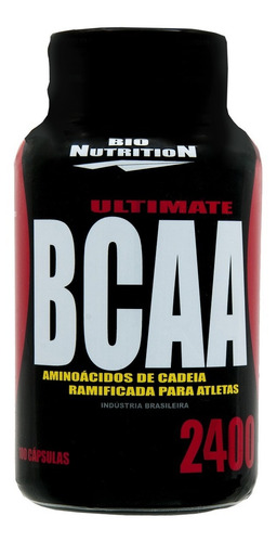 Ultimate Bcaa 2400 240 Caps Bio Nutrition ( + Luva Caleira)