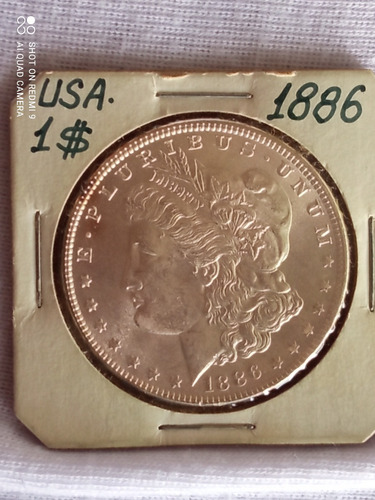 Moneda Antigua De Plata 1886 Camafeo Morgan Silver  Dolar Us