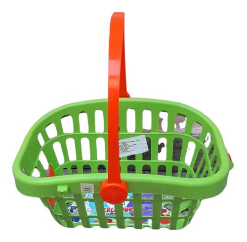 Canasta Juguete Cesto De Compras Par El Super Con Comidita
