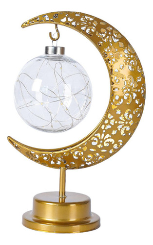 Nuevo Iron Eid Moon Light Decoraciones Lámpara De Luz Luz