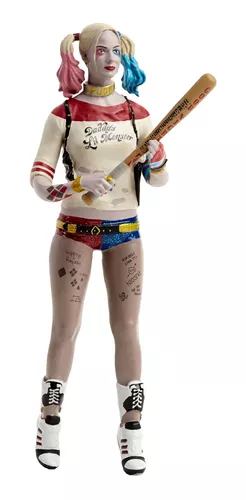 Boneca Arlequina 14cm - Harley Quinn Dc - Colecionável