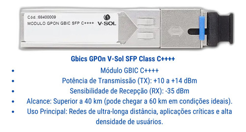 Kit Olt Gpon Tp-link Ds-p7001-16 + 16 Gbics V-sol C++++