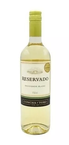 Imagem 1 de 2 de Vinho Branco Reservado Concha Y Toro Sauvignon Blanc 750 Ml