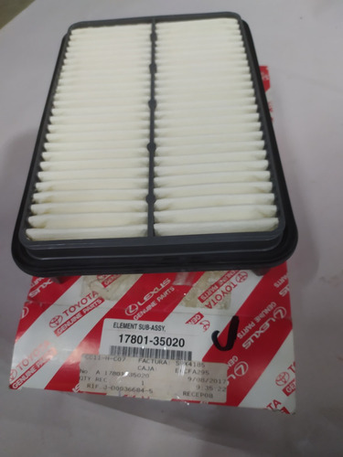 Filtro Aire, 17801-35020. Original , Hilux/4runner 1989-1995