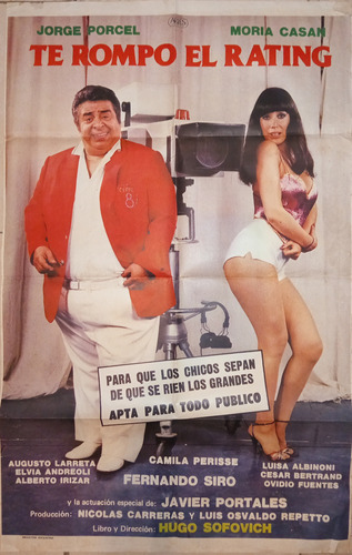 Poster De Cine Nacional!!!!te Rompo El Rating!!original 