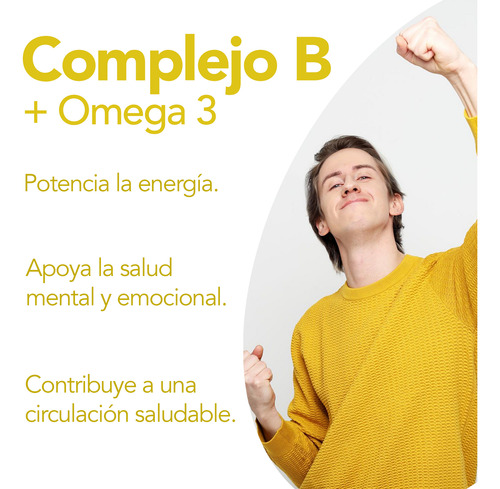 Complejo B + Omega 3 | 90 Softgels De 700 Mg | Natgel
