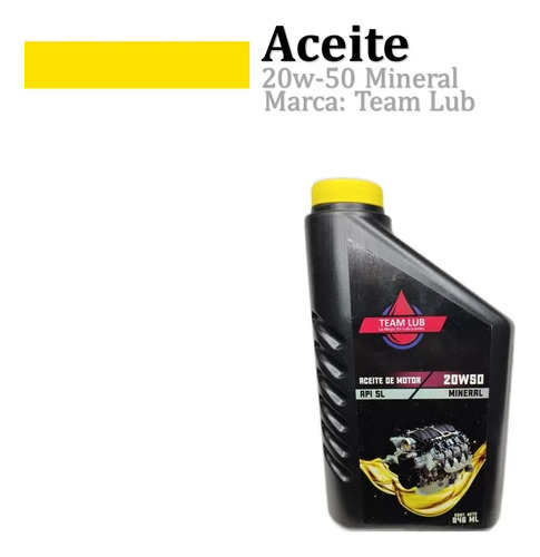 Aceite Sellado 20w-50 Mineral Team Lub