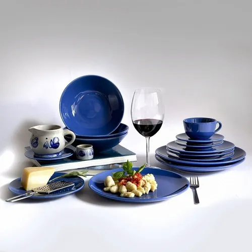 Juego De Vajilla De Ceramica Azul Y Blanco MercadoLibre
