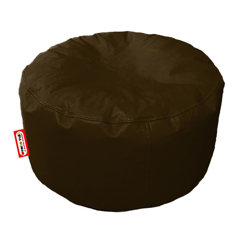 Sillon Puff Circular Mediano Chocolate Soporta Hasta 85kg
