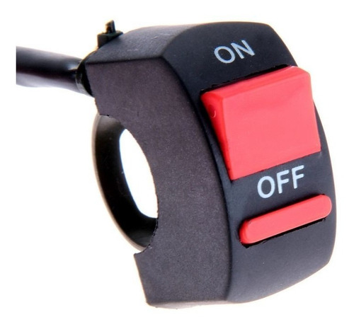 Tecla Switch Llave Luces Balizas Auxiliares 3 Cables Moto