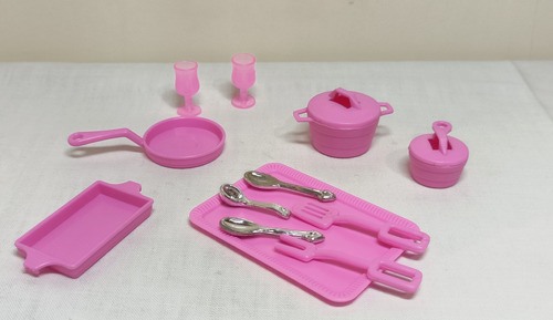Set Accesorios Cocina Rosa Barbie