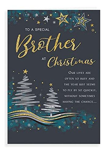 Classic Christmas Card Brother - 9 X 6 Inches - Regal P...