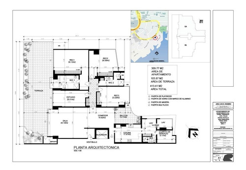 Imagen 16 de 16 de Cdad De Panamá Punta Paitilla Apto 414 M2 Por Cambio Al Exterior Apto 414 M2 Vista Mar Y Ciudad.