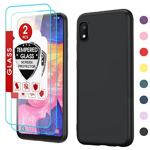 Funda Para Samsung Galaxy A10e Negro Delgada Silicon Liquido