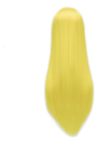 Peluca Cosplay De Pelo Natural Liso De 80 Cm De Largo