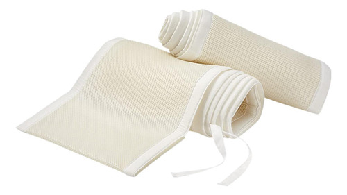 Breathable Mesh Liner Cuna Cubierta Correas De Doble Beige