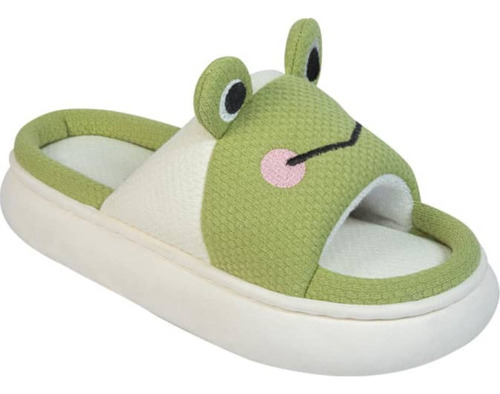 Pantufla Rana Mujer Love To Lounge Verde