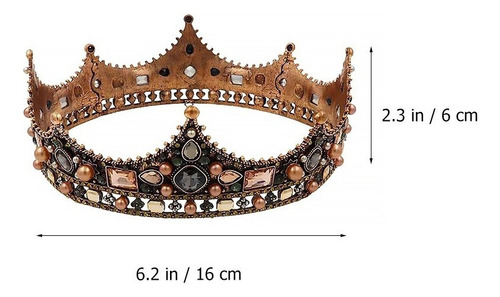 1 Corona De Rey Real Para Hombre, Coronas De Diamantes De Im