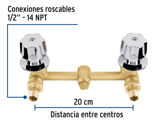 Ensamble Para Regadera Para Empotrar De 1/4 De Vuelta, Basic